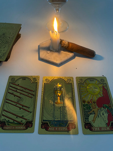 Tarot card readings.